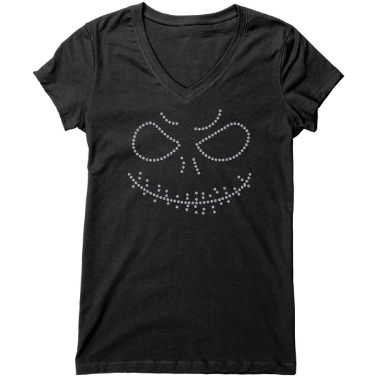 Rhinestone Sparkle Monster Tee Shirt Crew Neck, V Neck, Tank Top