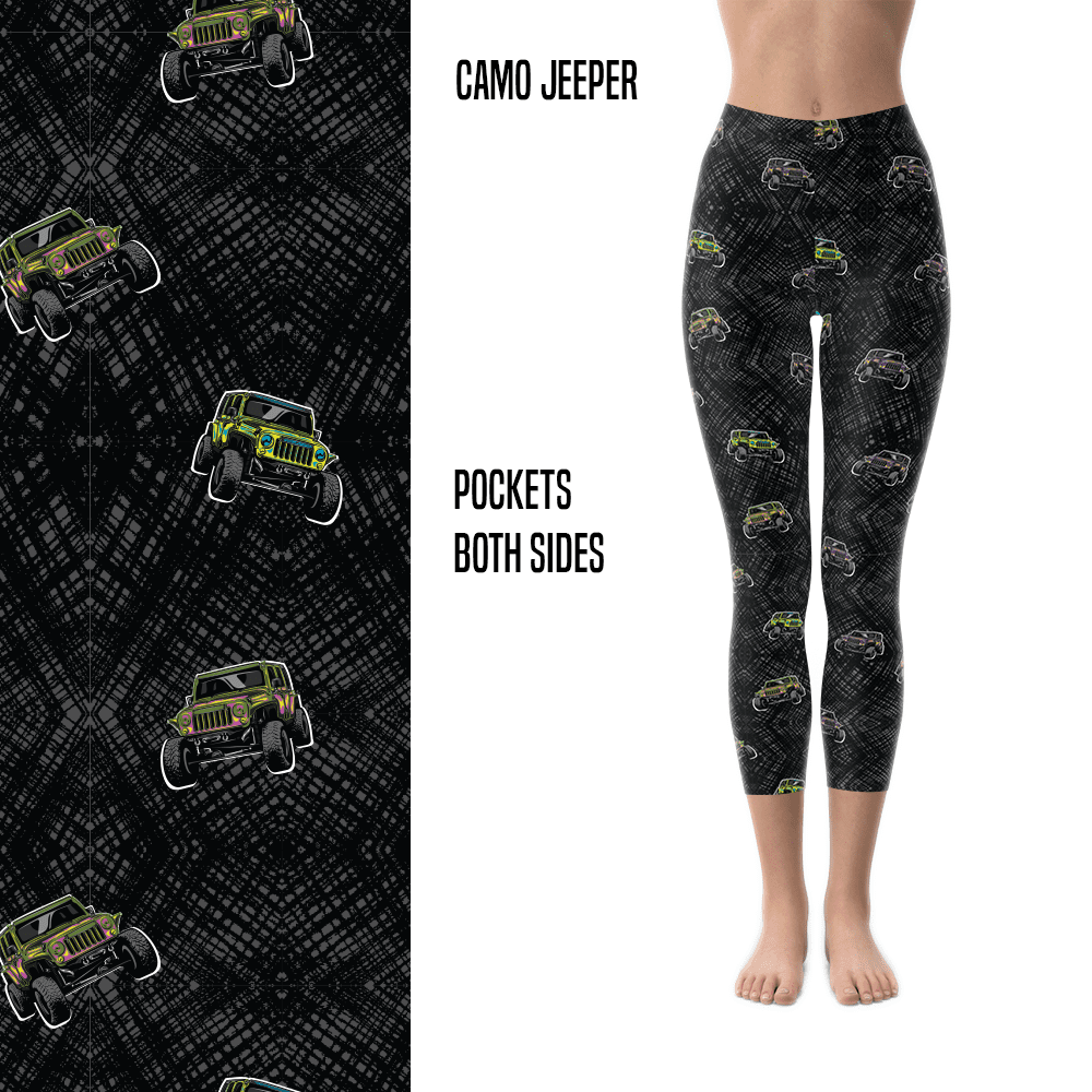 Camo Jeeper Capri & Full Length Leggings