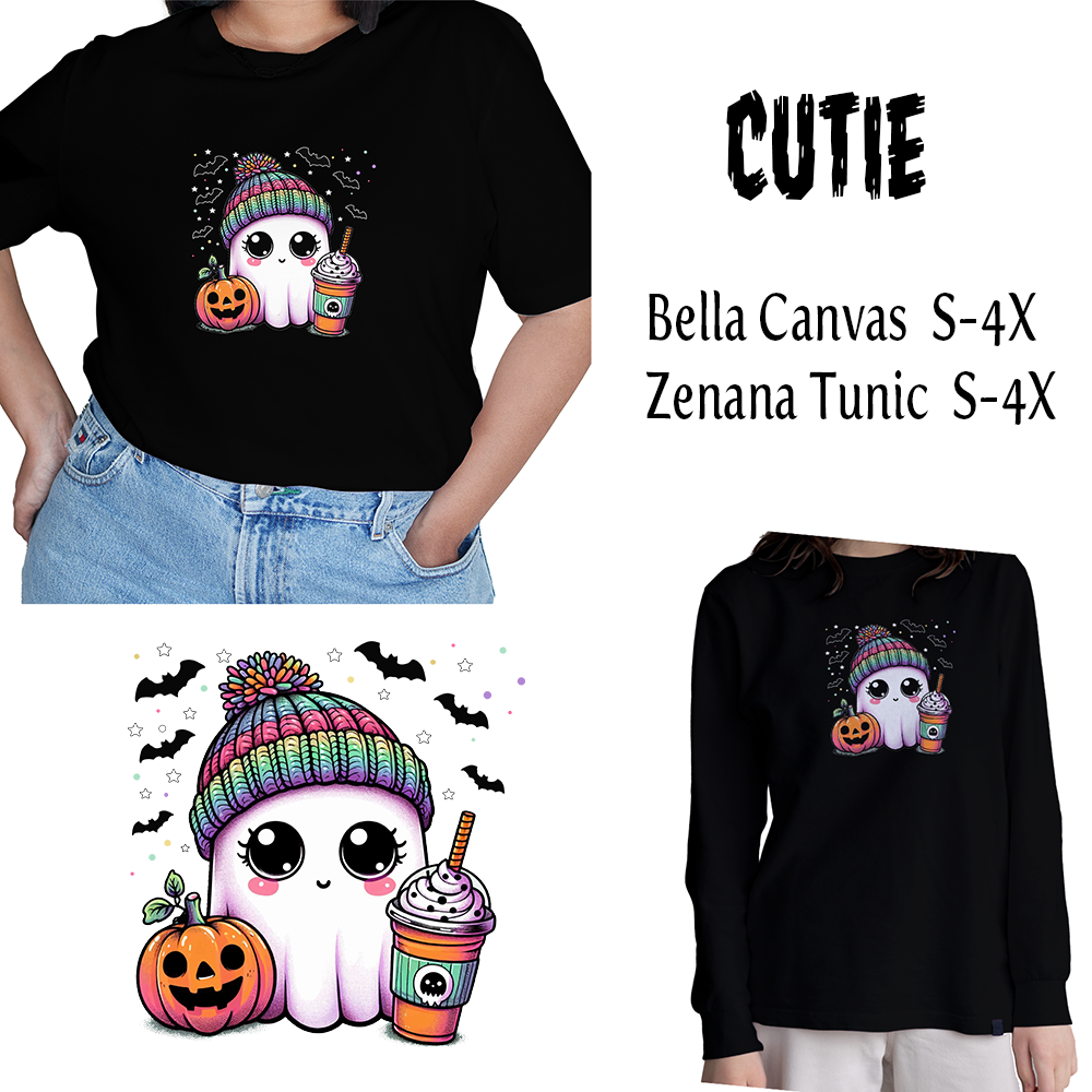 Glow in the Dark Cute Ghost T-shirt or Tunic