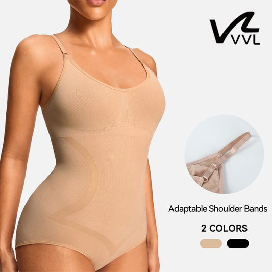 VVL Fallfreshness Women'S Seamless round Neck Shapewear Basic Comfortable Sleeveless Tummy Control and Butt Lifting Shapewear for Daily