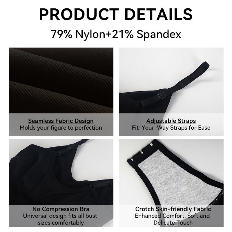 VVL Fallfreshness Women'S Seamless round Neck Shapewear Basic Comfortable Sleeveless Tummy Control and Butt Lifting Shapewear for Daily