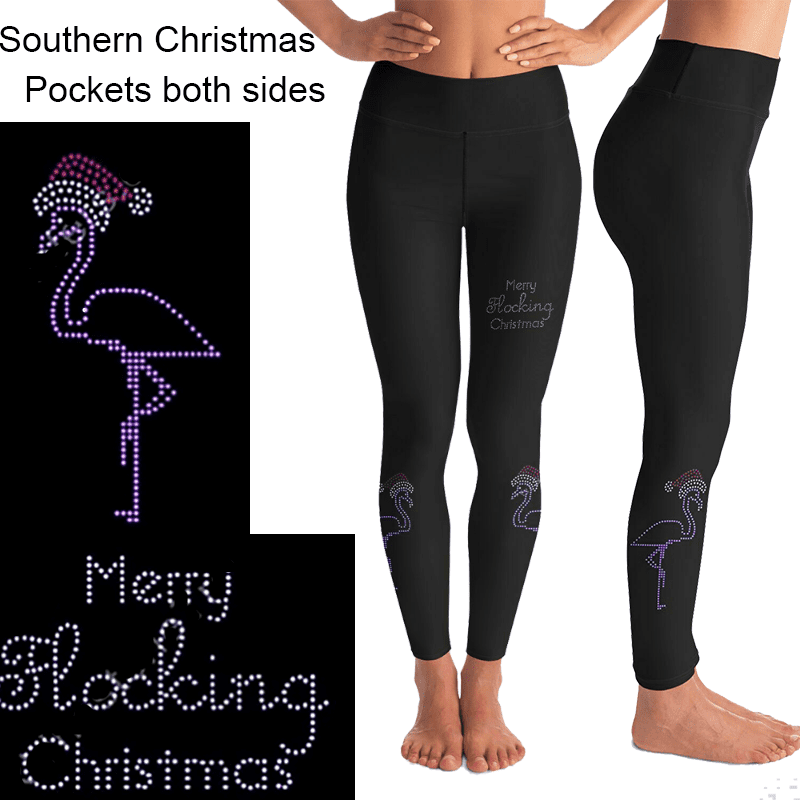 Rhinestone Merry Flocking Christmas