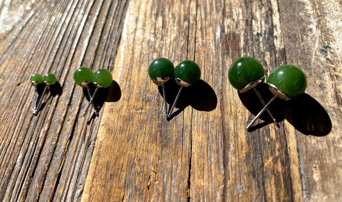 Earrings, Round Studs