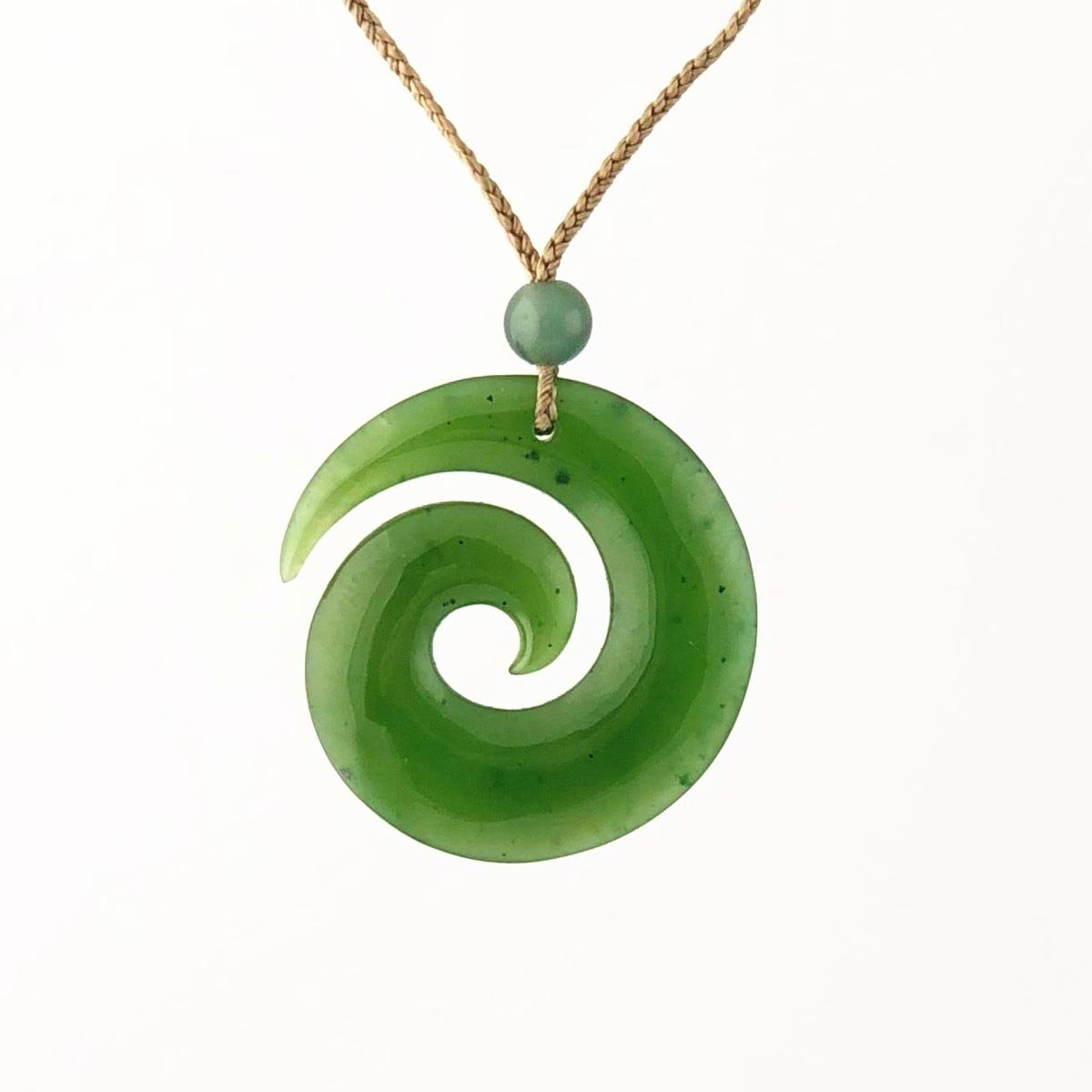 Jade Koru Pendant, 35mm