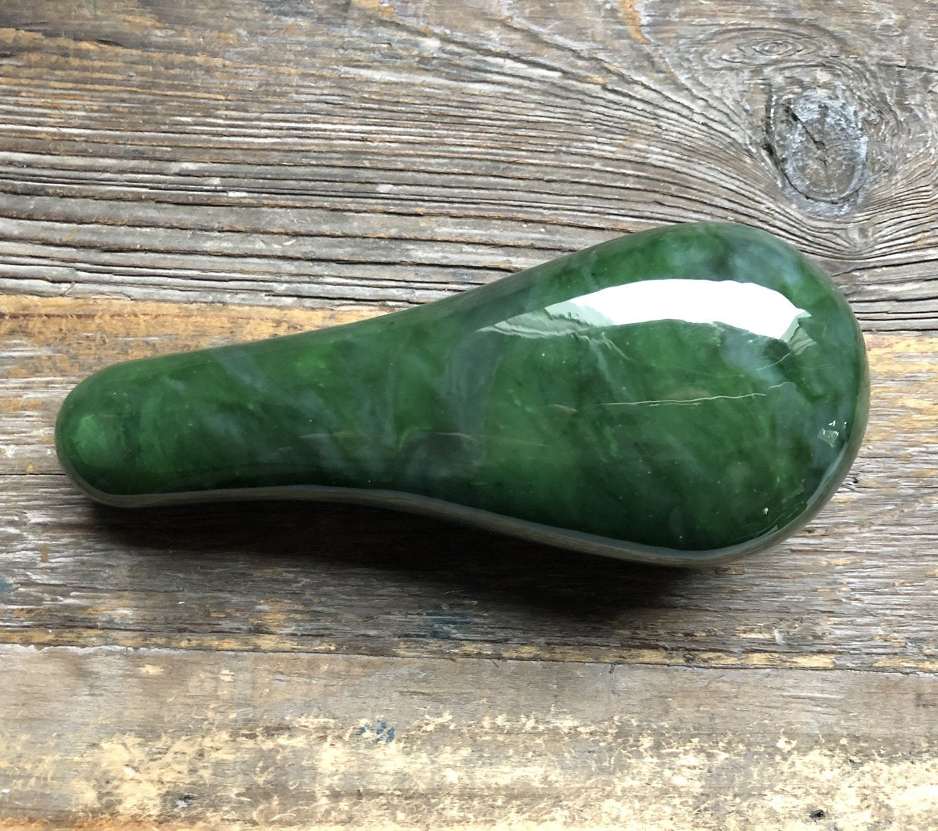 Solid Canadian Jade Massage Tool, 4.75"