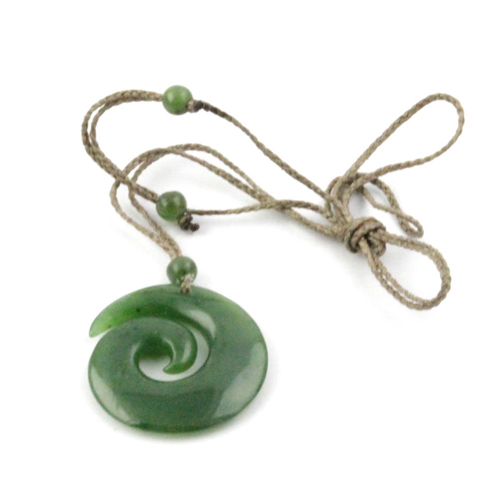 Jade Koru Pendant, 35mm