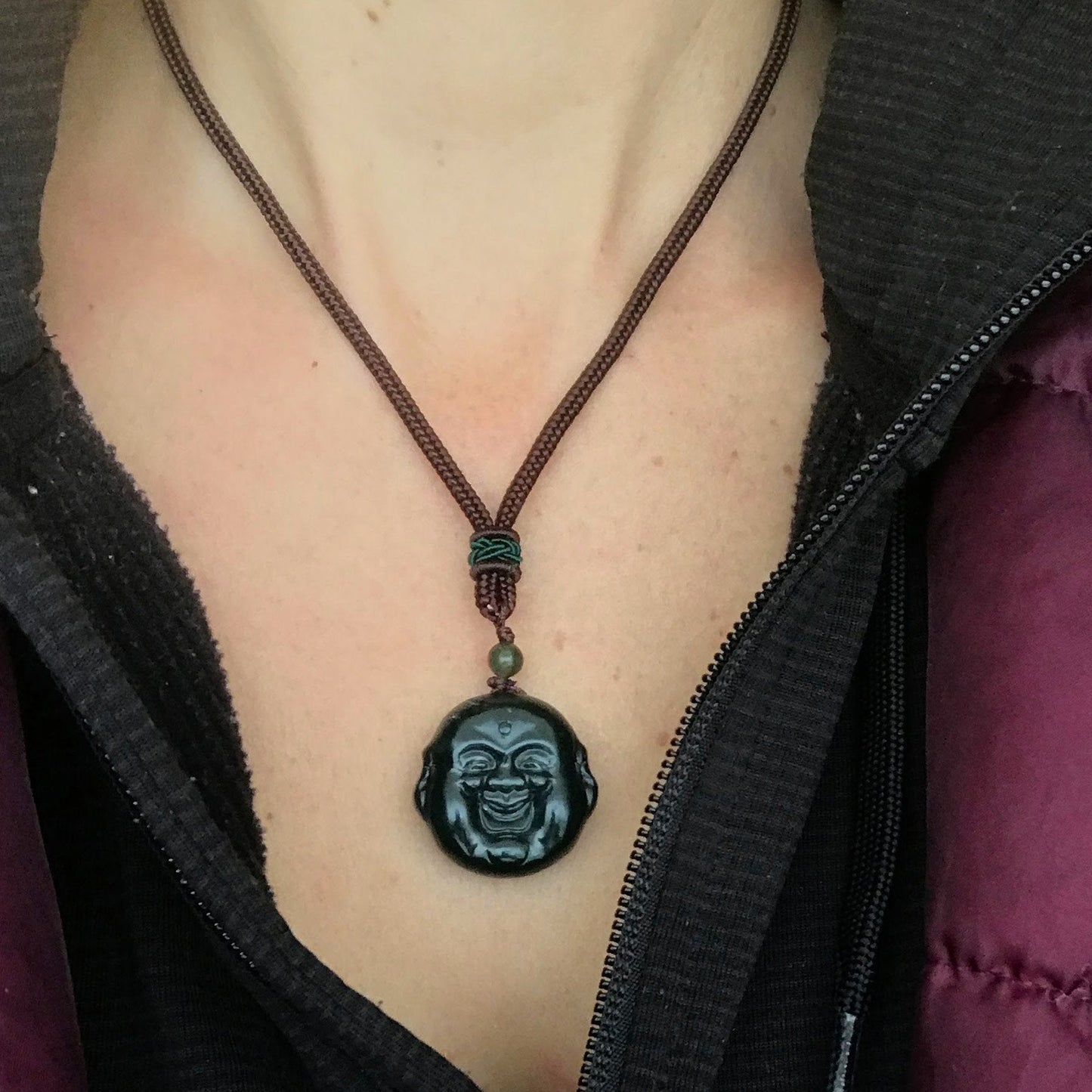 Happy Buddha Head Pendant
