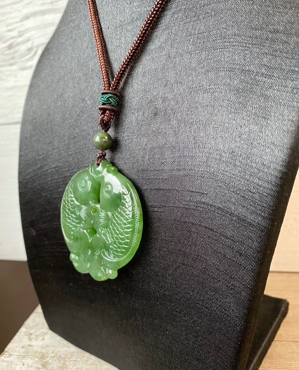 Double Koi Fish Pendant, 50mm