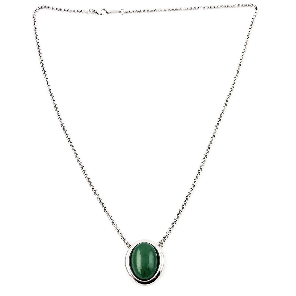 Stainless Steel Jade Pendant, 0118