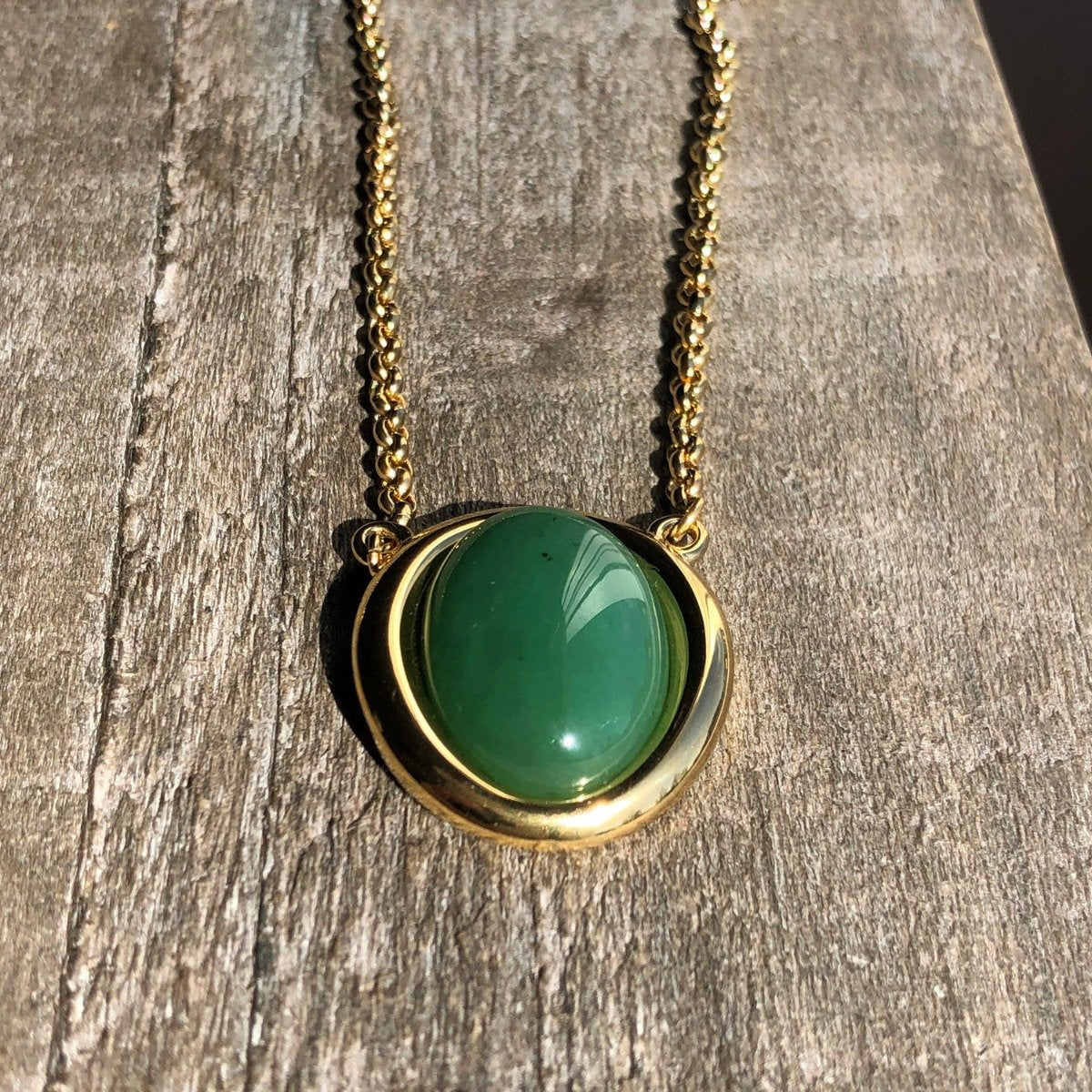 Stainless Steel Jade Pendant, 0118