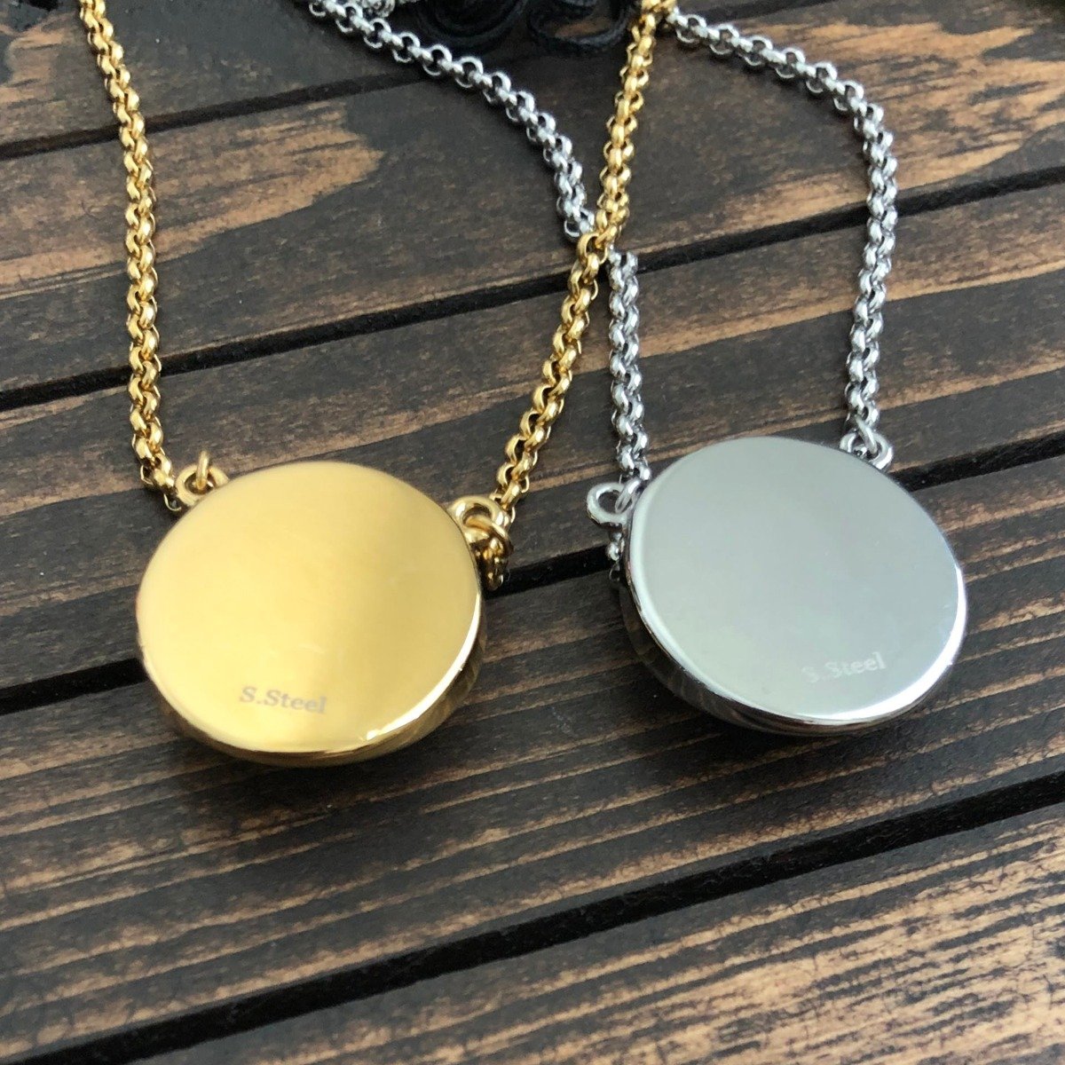 Stainless Steel Jade Pendant, 0118