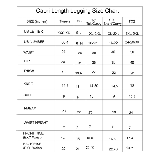 Fluorescent Glow Flowers Capri Length Leggings with pockets