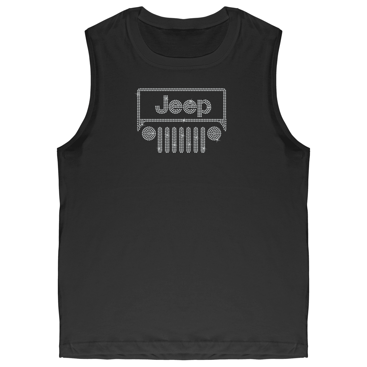 Rhinestone Offroad Grill Shirt Crew Neck, V Neck, Tank Top