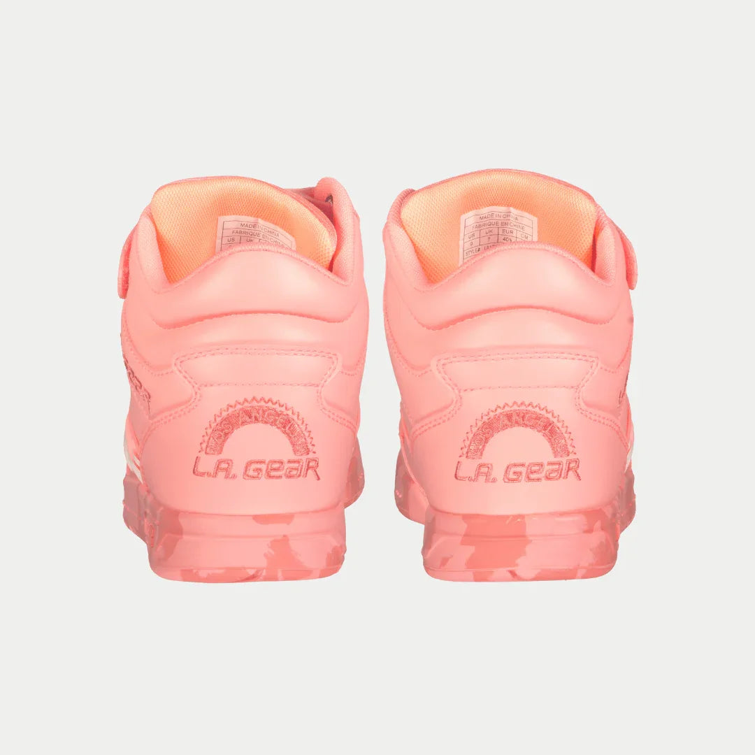 LA Gear Women's Flame Hightop | Neon Peach Glow