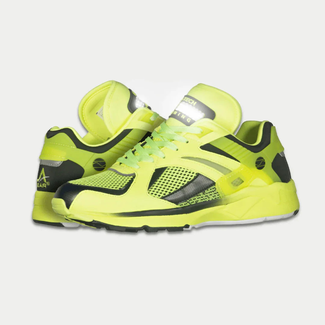 LA Gear Women's Light-Up x Glow Lowtop | Neon Yellow x Black