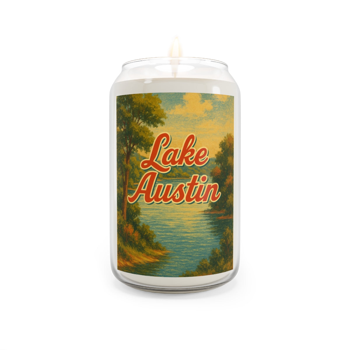 Lake Austin Soy Candle, Relaxing Home Decor, Gift for Her, Aromatherapy Candle, Summer Vibes