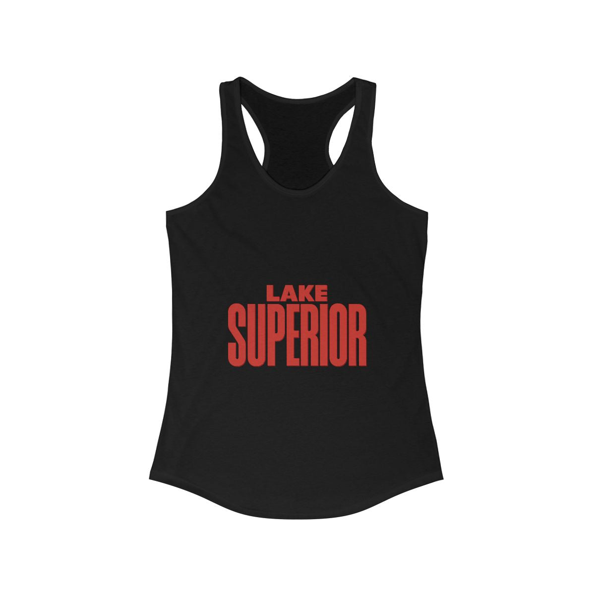 Lake Superior Women's Racerback Tank, Summer Top, Beachwear, Travel Tee, Outdoor Workouts, Casual Fashion