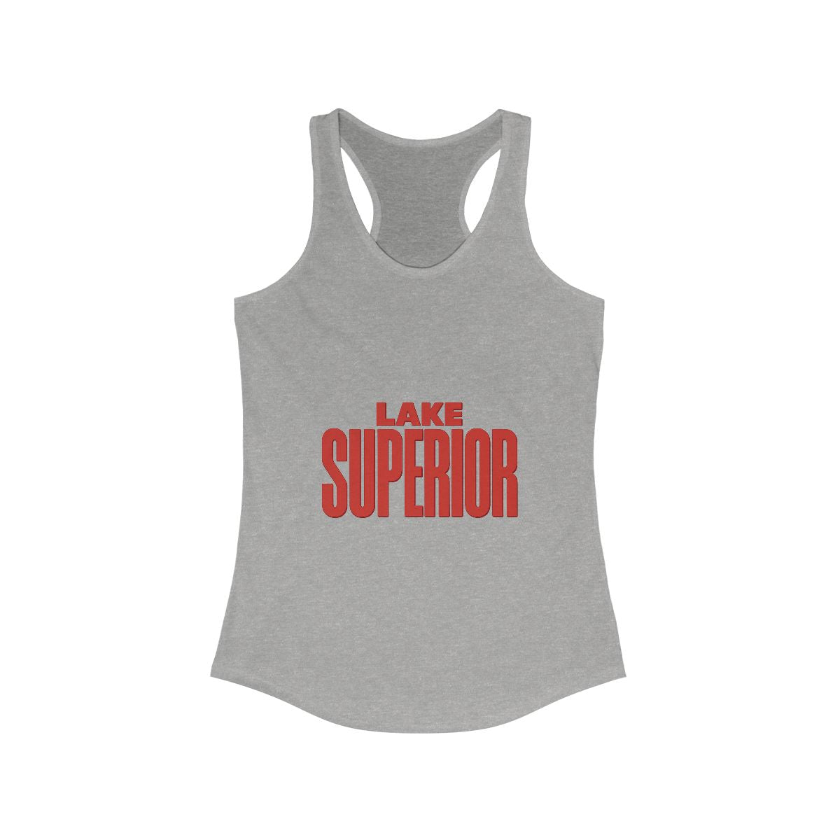 Lake Superior Women's Racerback Tank, Summer Top, Beachwear, Travel Tee, Outdoor Workouts, Casual Fashion