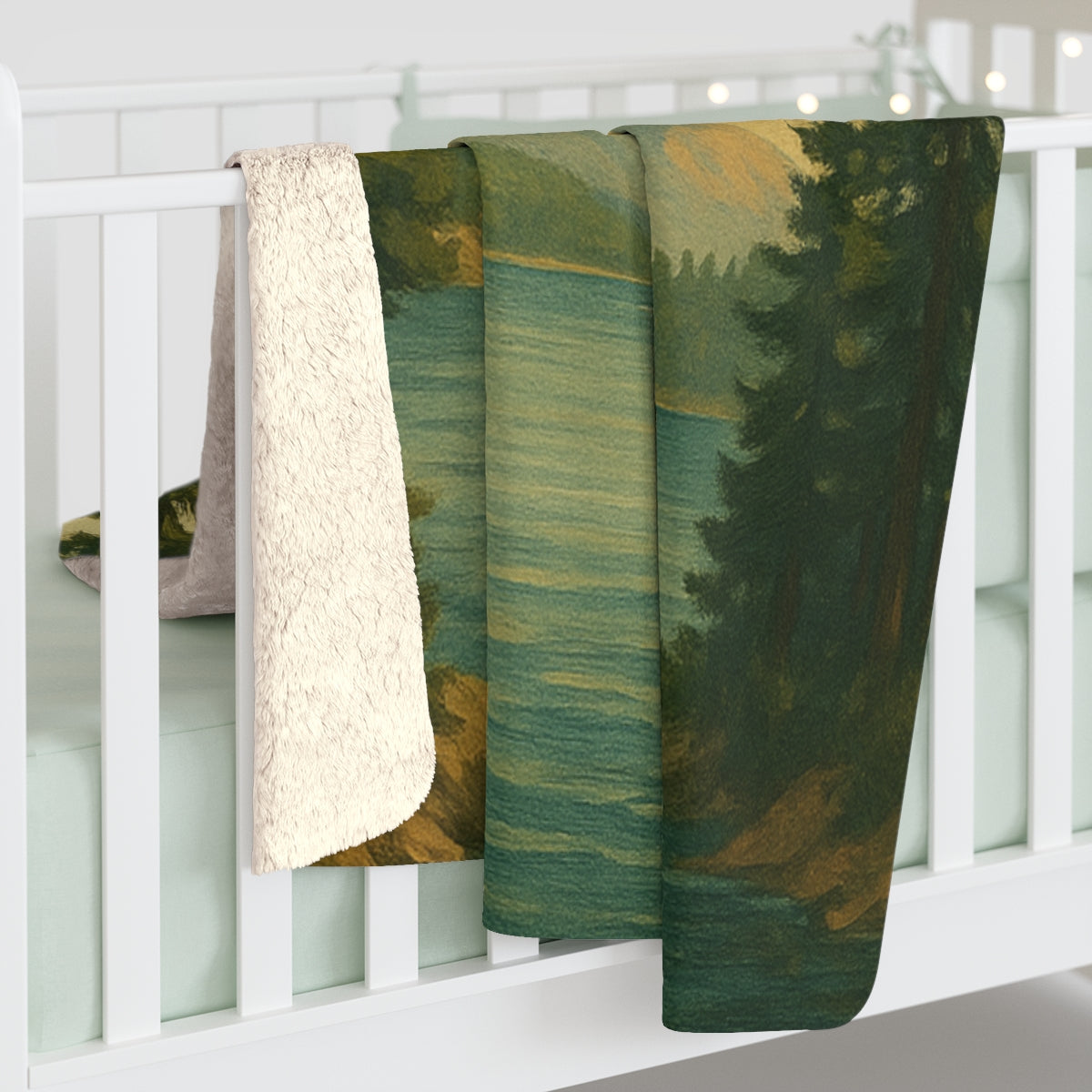 Lake Tahoe Sherpa Fleece Blanket