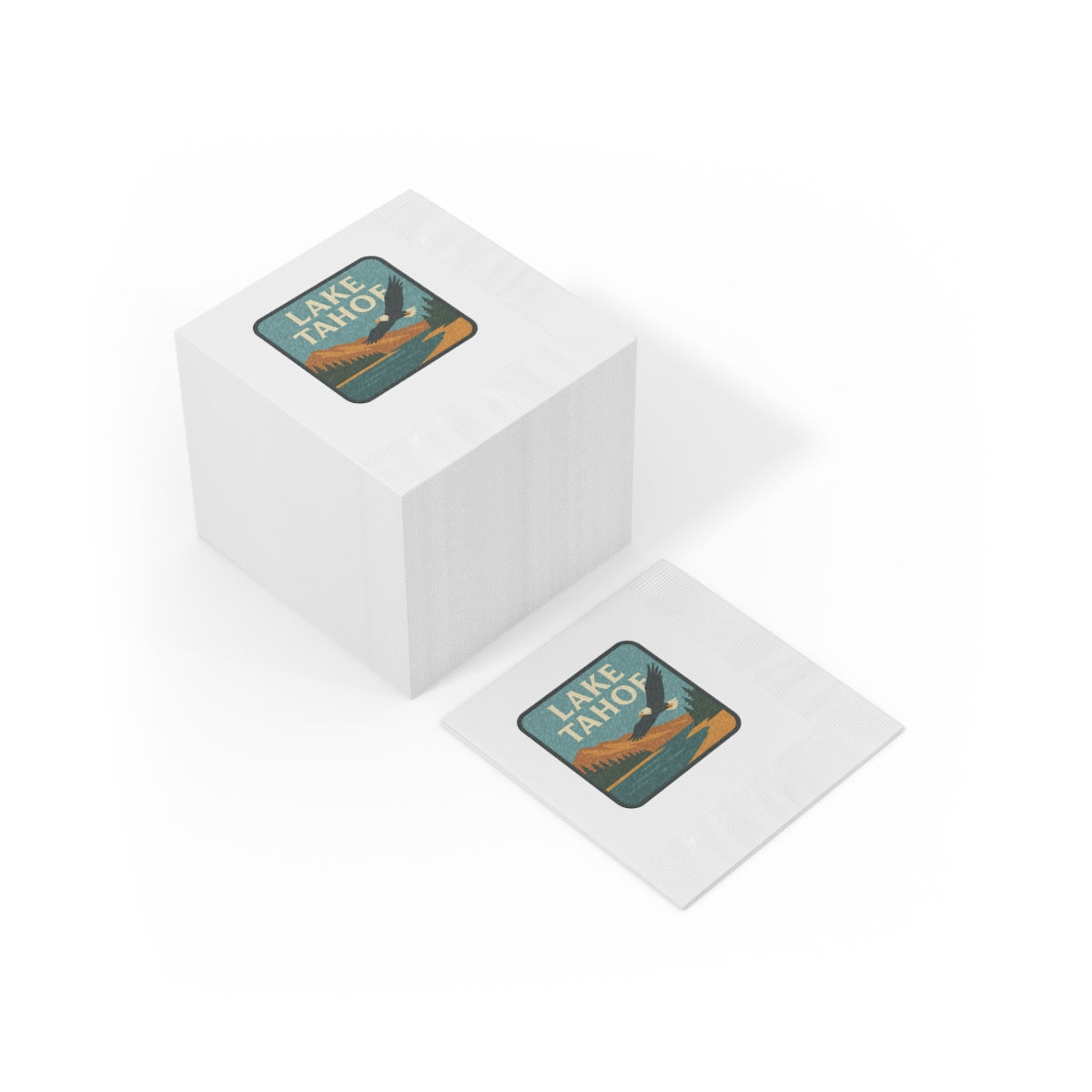 Lake Tahoe White Coined Napkins