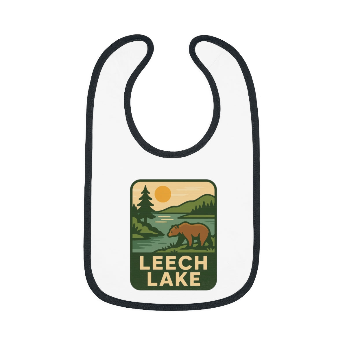 Leech Lake Baby Contrast Trim Jersey Bib