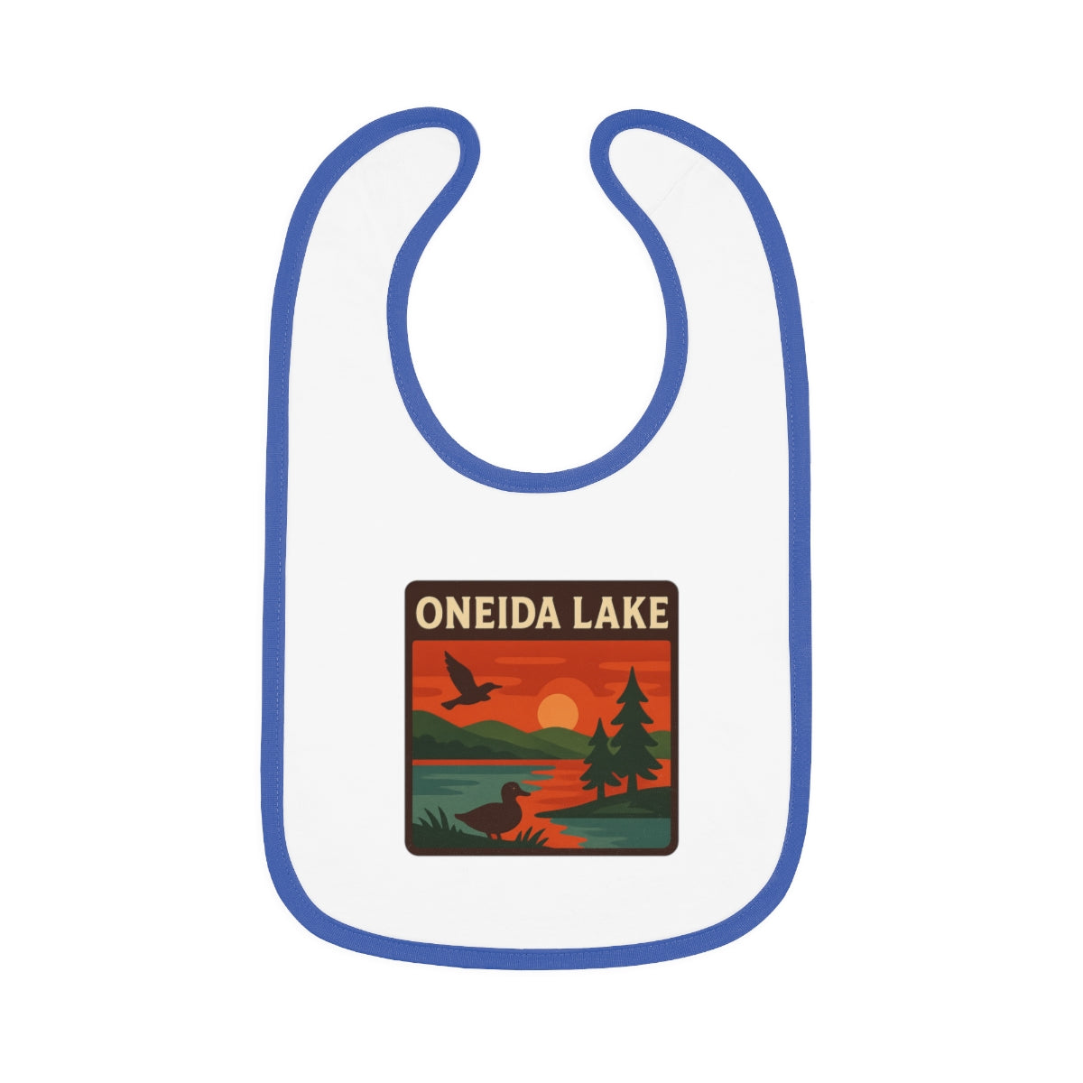Oneida Lake Baby Contrast Trim Jersey Bib