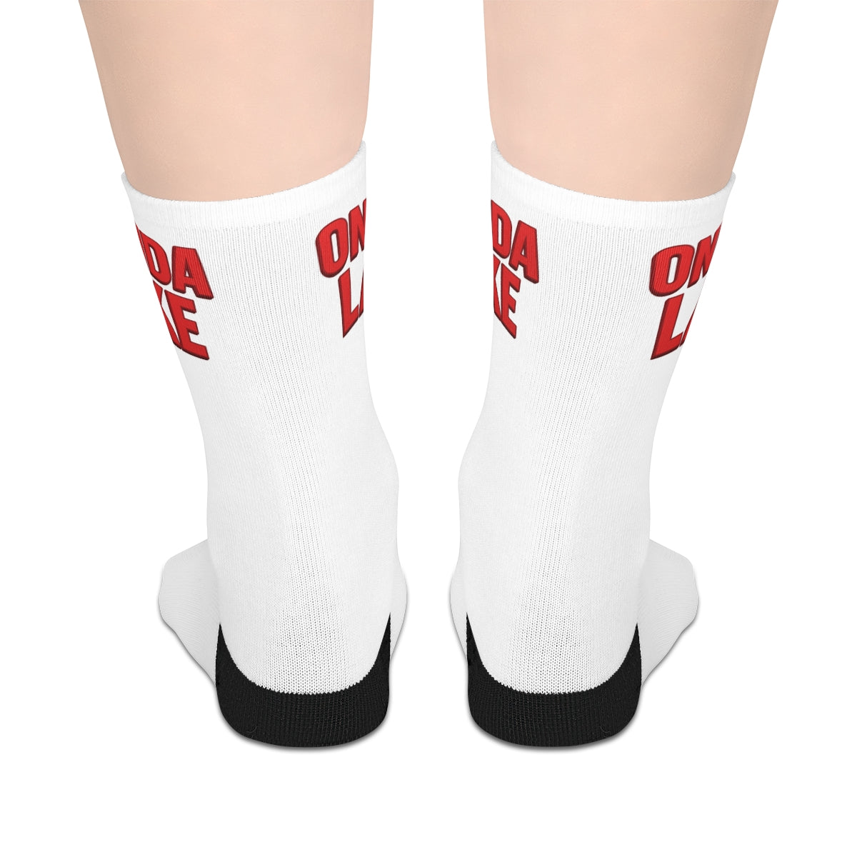 Oneida Lake Cool Casual Mid-length Socks | Fun Lifestyle Gift, Quirky Fashion Accessory, Unique Socks for Everyday Wear