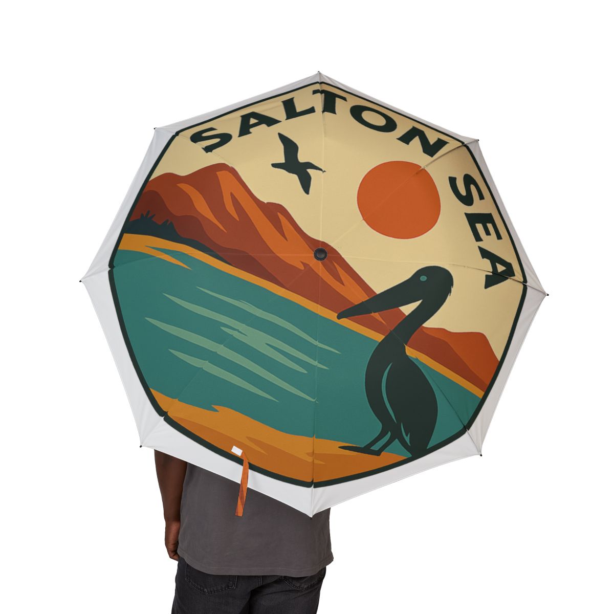 Salton Sea Semi-Automatic Foldable Umbrella