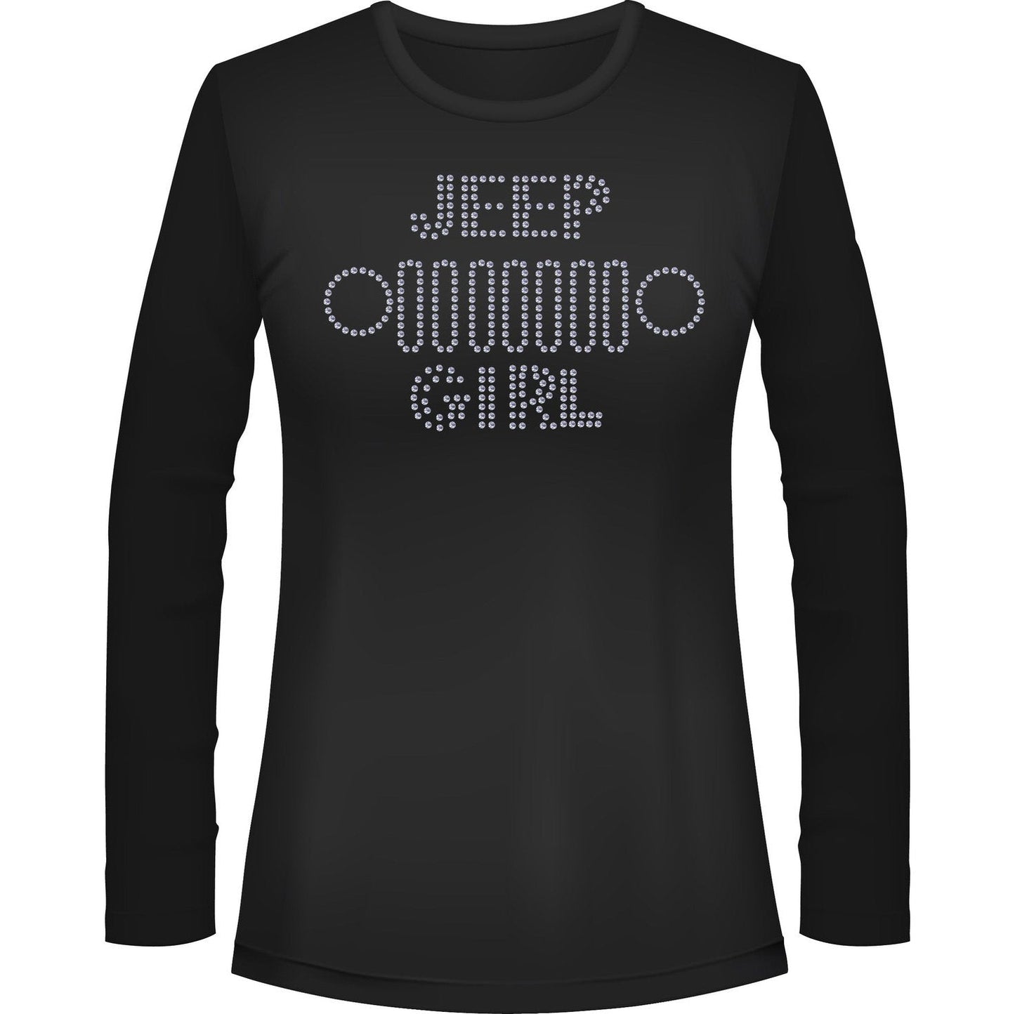Jeeper Girl Grill Rhinestone Tee Short or Long Sleeve