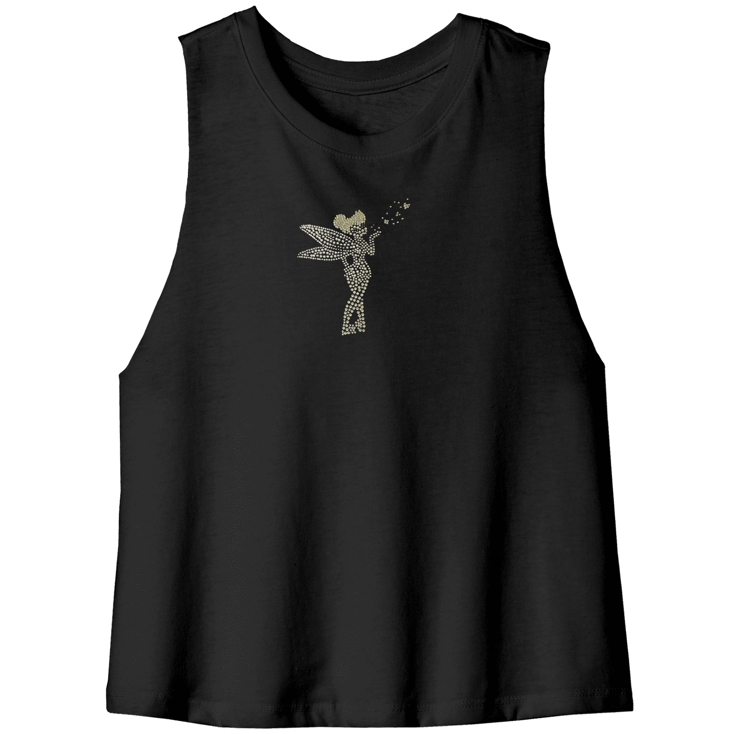 Rhinestone Tiny Dancer Tee Shirt Crew Neck, V Neck, Tank Top