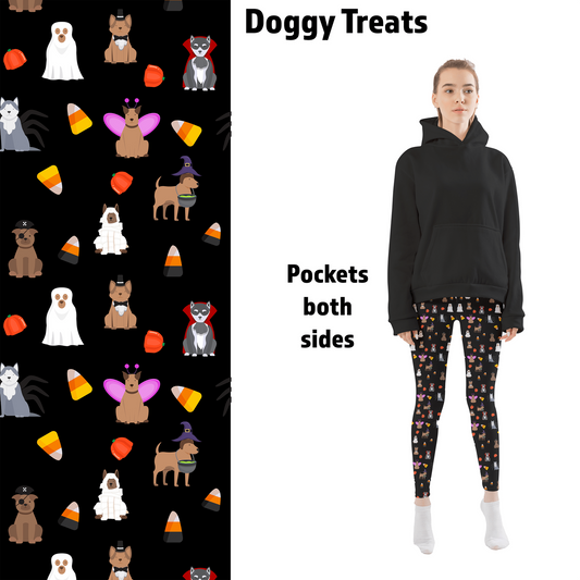 Doggy Treats Halloween Leggings with Pockets