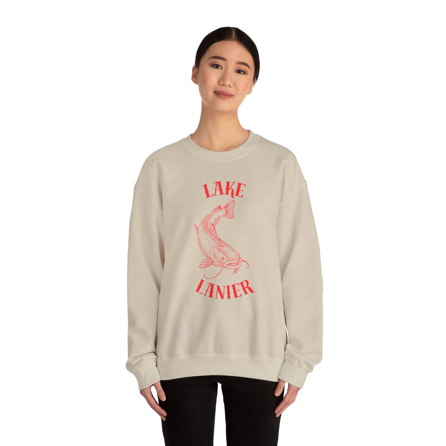 Lake Lanier Sweatshirt | Unisex Heavy Blend™ Crewneck | Perfect for Lake Lovers, Cozy Gift for Outdoors Enthusiasts, Relaxed Style for