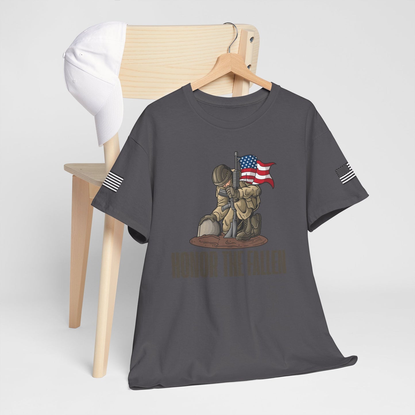 Honor the Fallen Unisex Heavy Cotton Tee, Memorial T-Shirt, Veteran Tribute Shirt, Patriotic Apparel, Independence Day Gift, Honor [...]