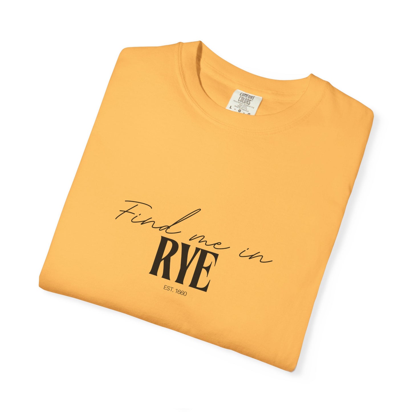 Rye Vibes Unisex Garment-Dyed T-Shirt, Casual Wear, Gifts for Locals, Trendy Summer Essential, Comfortable Everyday Tee