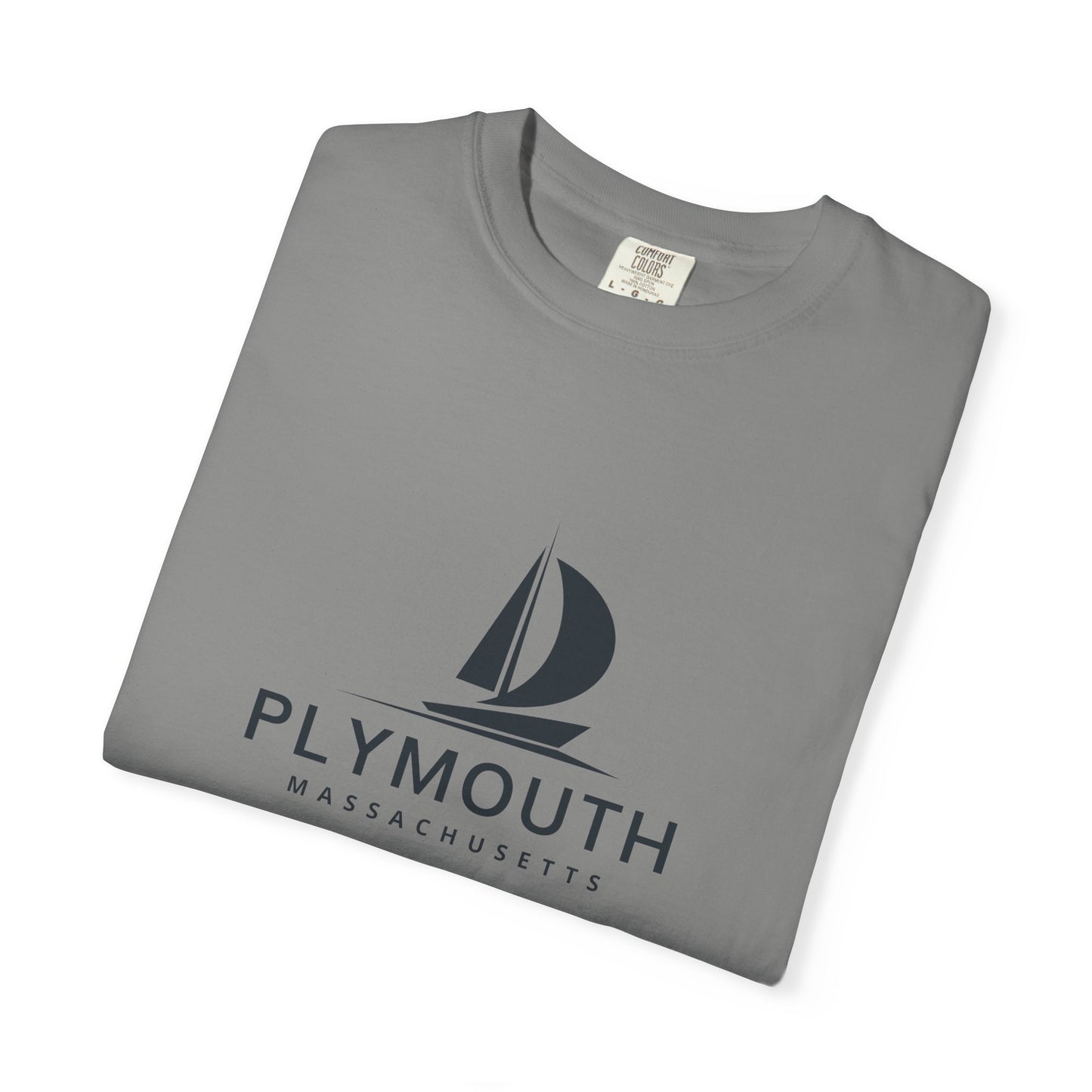 Plymouth - Unisex Garment-Dyed T-shirt, Casual Outfit, Gift for Nature Lovers, Vacation Essentials