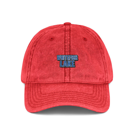 Whitefish Lake Vintage Cap (Embroidery)