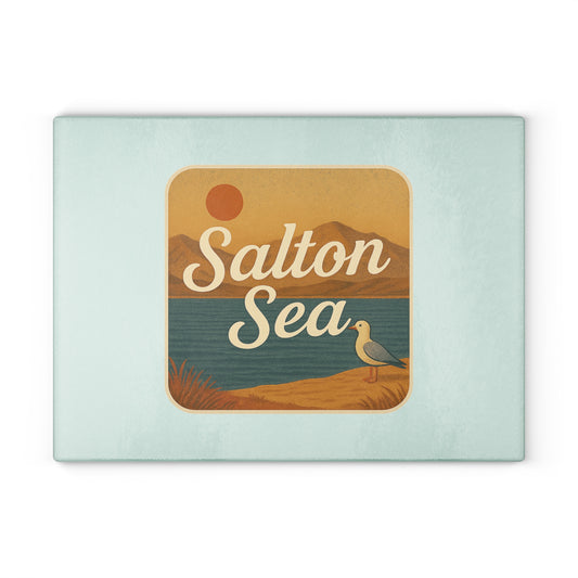 Salton Sea Glass Cutting Board
