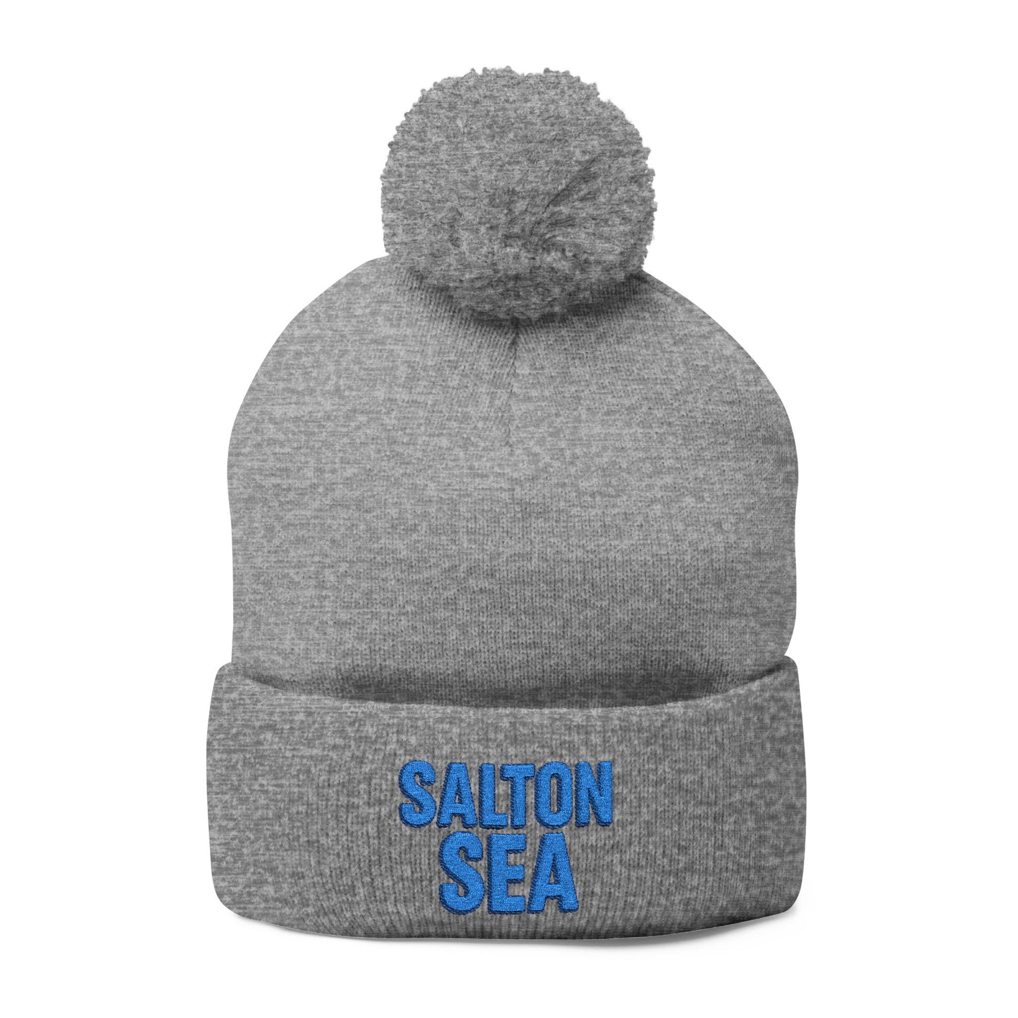Salton Sea Pom-Pom Knit Cap (Embroidery)
