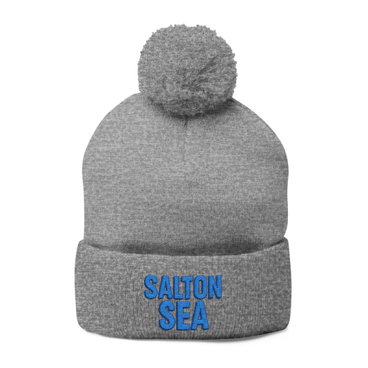 Salton Sea Pom-Pom Knit Cap (Embroidery)