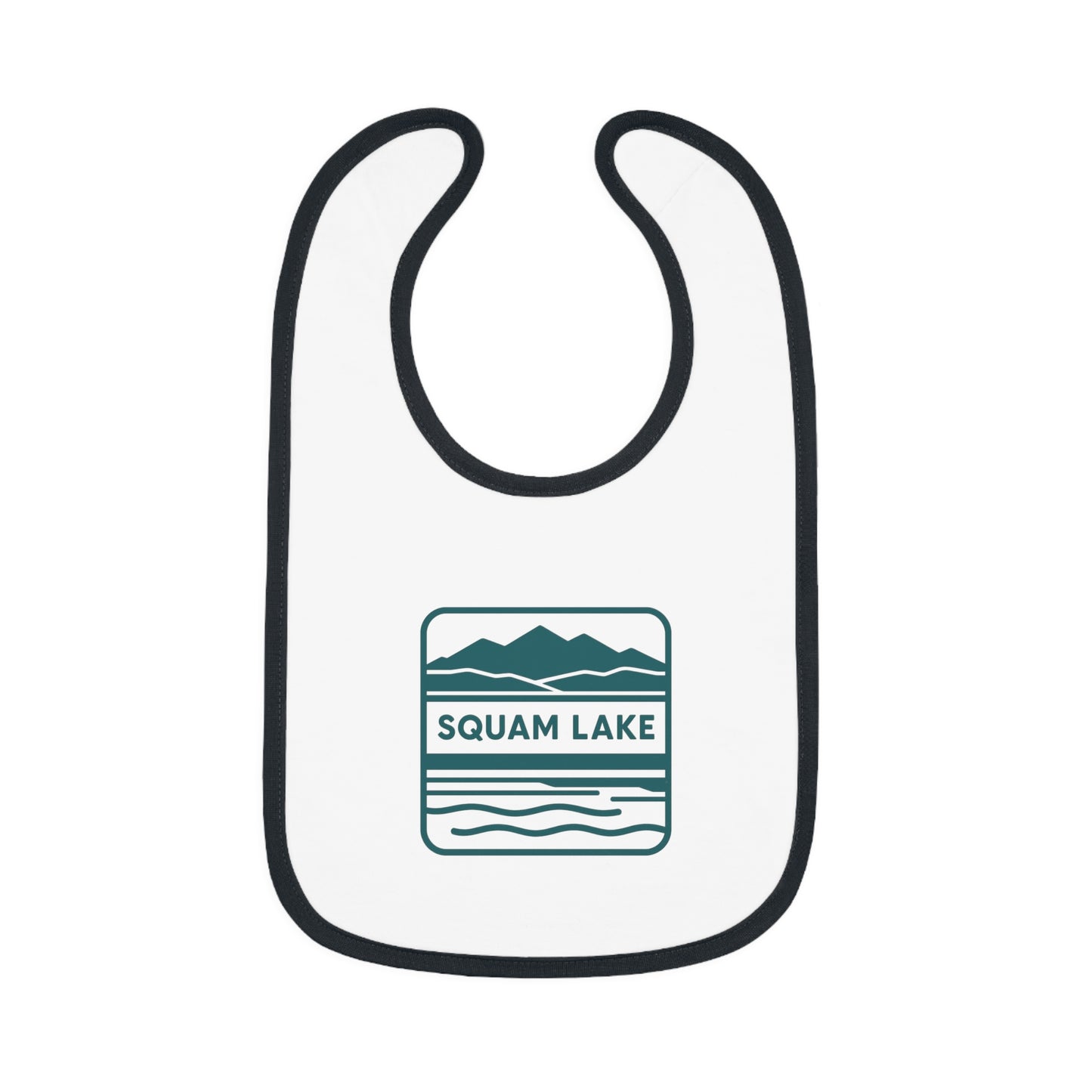 Squam Lake Baby Contrast Trim Jersey Bib
