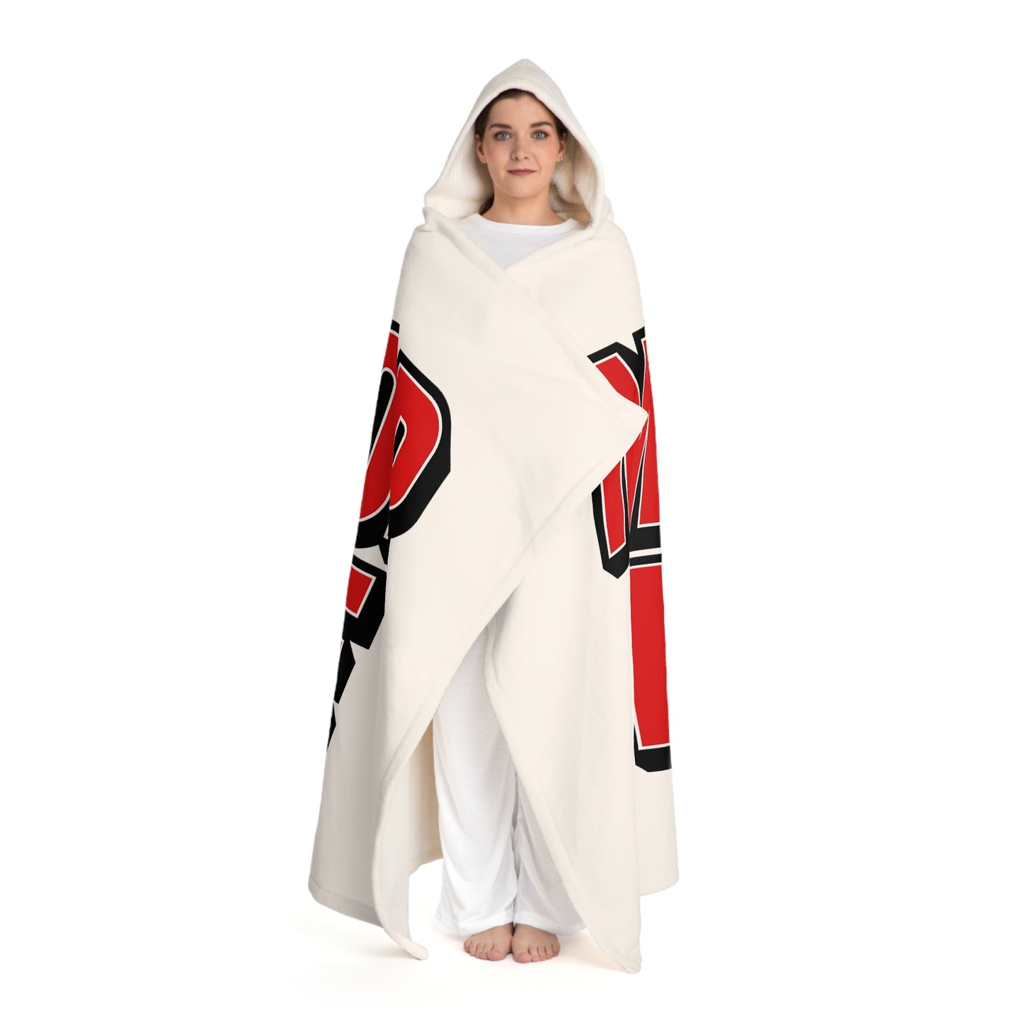 Mirror Lake Cozy Hooded Sherpa Fleece Blanket - Perfect for Chilly Evenings, Movie Nights, Cozy Home Décor, Gifts for Her, Winter Snuggles