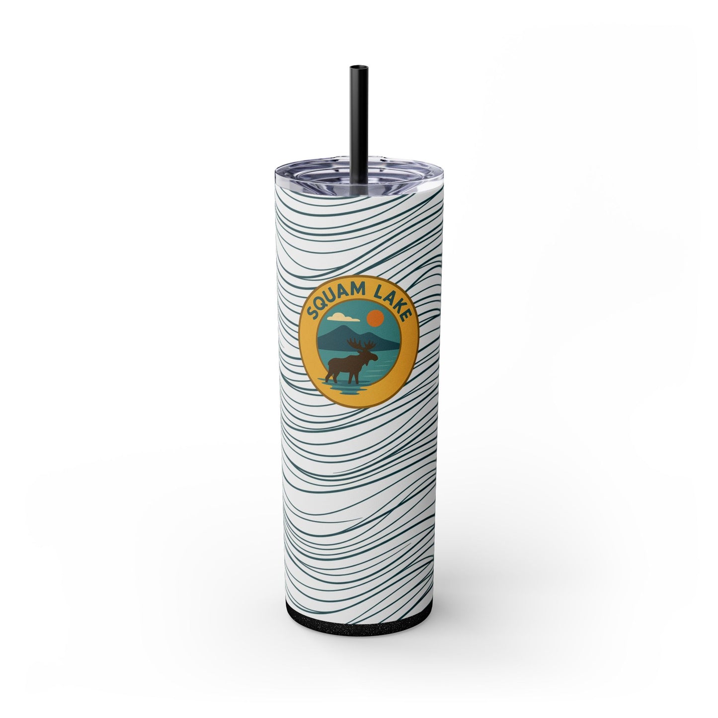 Squam Lake Skinny Tumbler - 20oz Travel Mug, Eco-Friendly Drinkware for Adventurers, Ideal for Camping, Picnics, and Daily Hydration