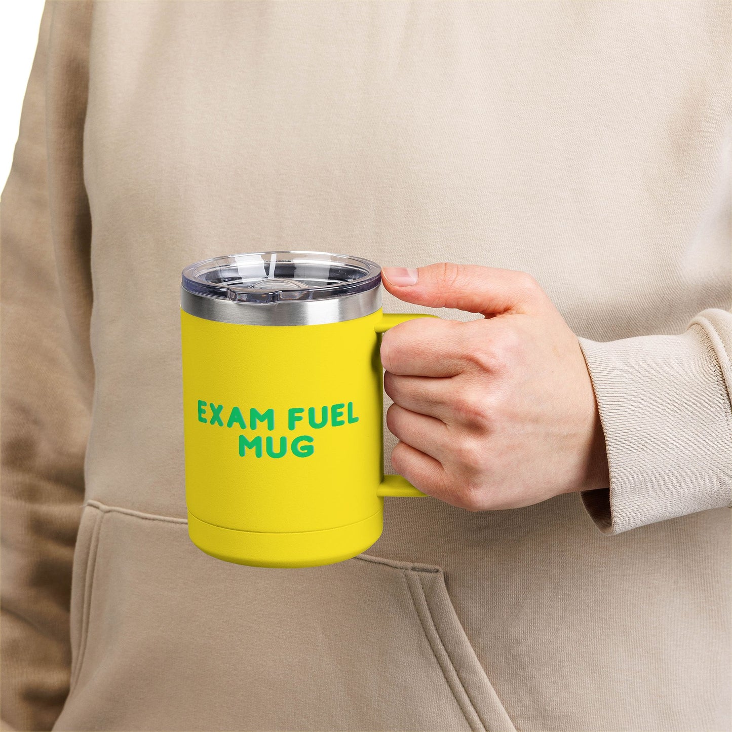 Exam Fuel Mug Tumbler | Perfect for Students, Study Sessions, Motivational Drinkware, Eco-Friendly Cup