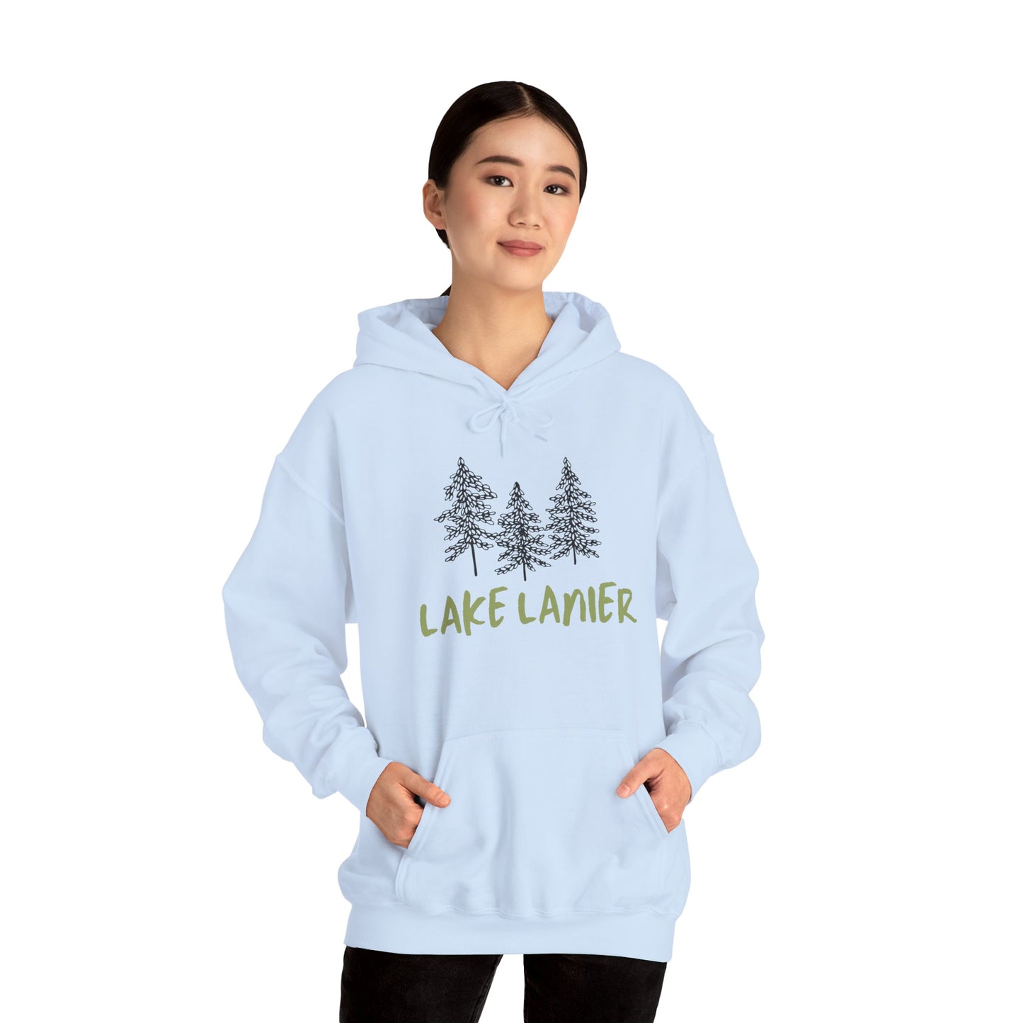 Lake Lanier Hoodie, Cozy Unisex Sweatshirt, Nature Lover Gift, Lake House Apparel, Perfect for Outdoors, Summer Vibes, Travel Wear