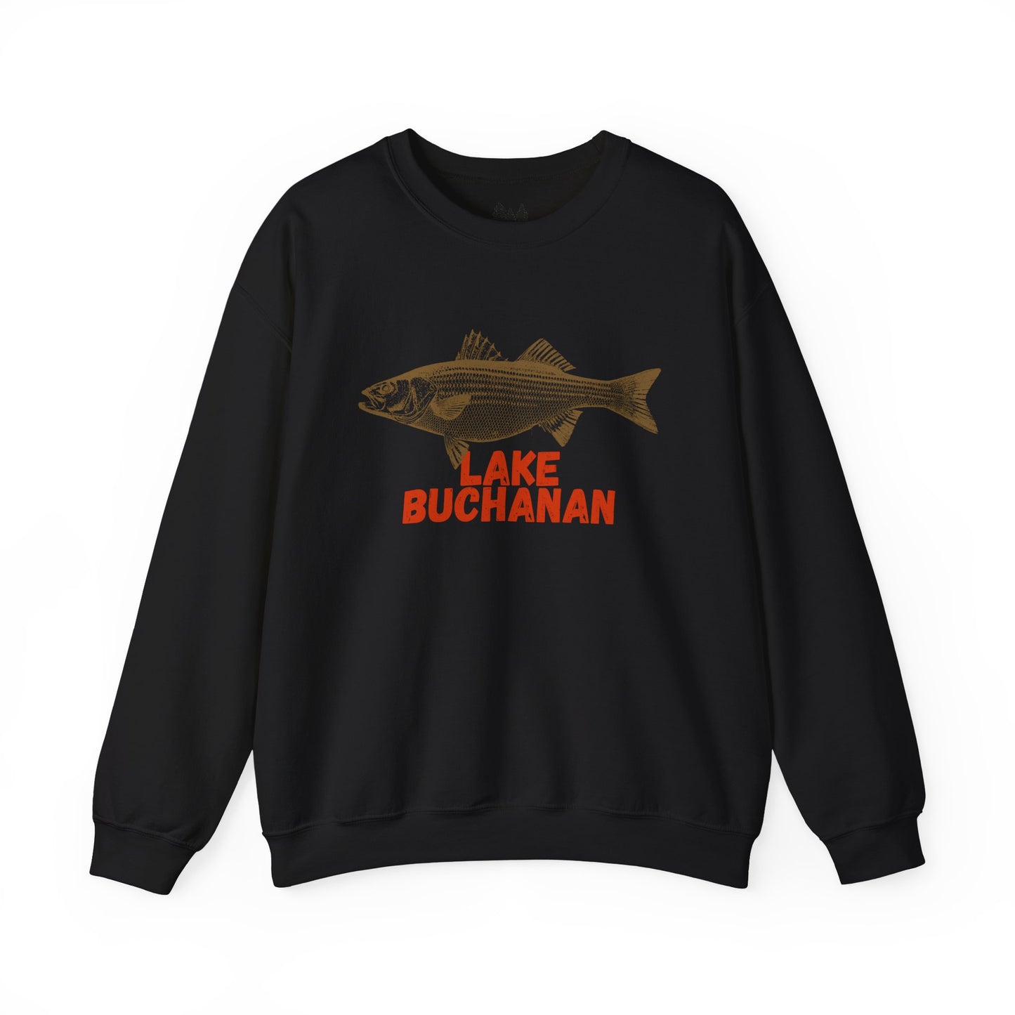 Lake Buchanan Fishing Sweatshirt, Unisex Crewneck, Casual Wear, Gift for Fishermen, Outdoor Apparel, Lake House Cozy