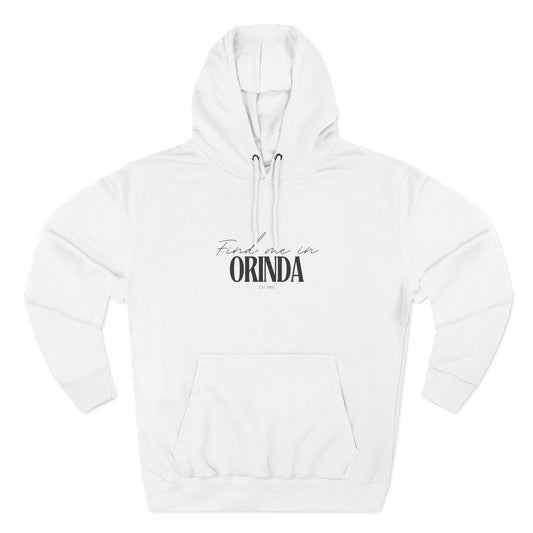 Orinda Stylish Three-Panel Fleece Hoodie for Everyday Comfort, Personalized Gift, Casual Wear, Unisex Hoodie, Cozy Fashion