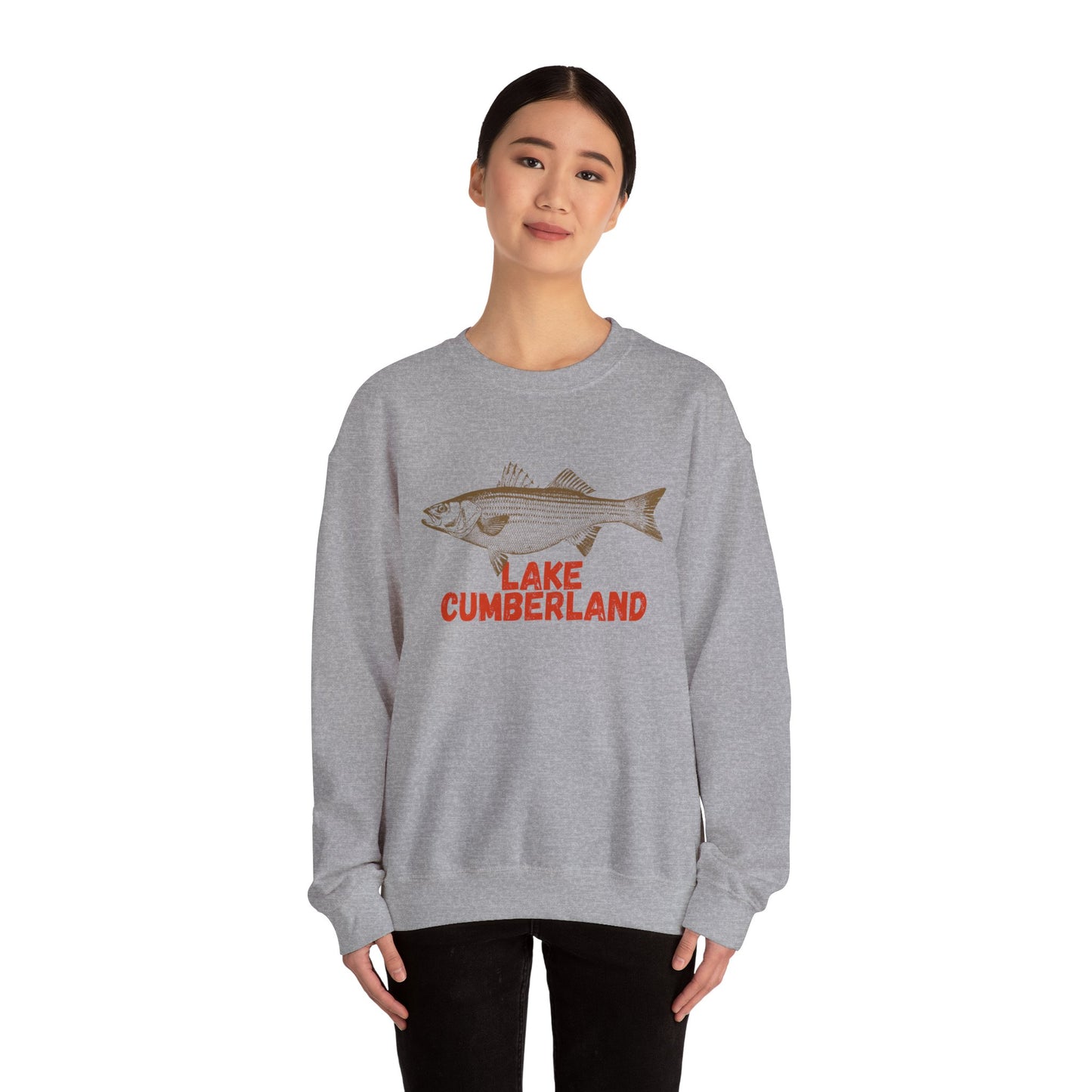 Lake Cumberland Fishing Sweatshirt, Unisex Crewneck, Casual Wear, Gift for Fishermen, Outdoor Apparel, Lake House Cozy