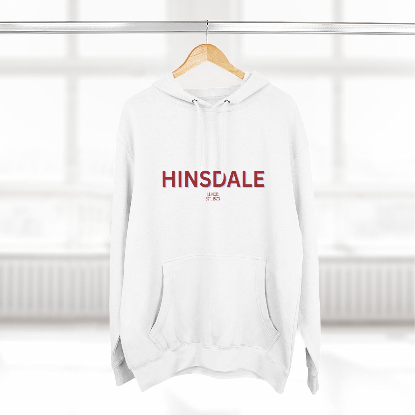 Hinsdale Fleece Hoodie, Casual Sweatshirt, Cozy Layering Piece, Perfect Gift for All Occasions, Stylish Streetwear