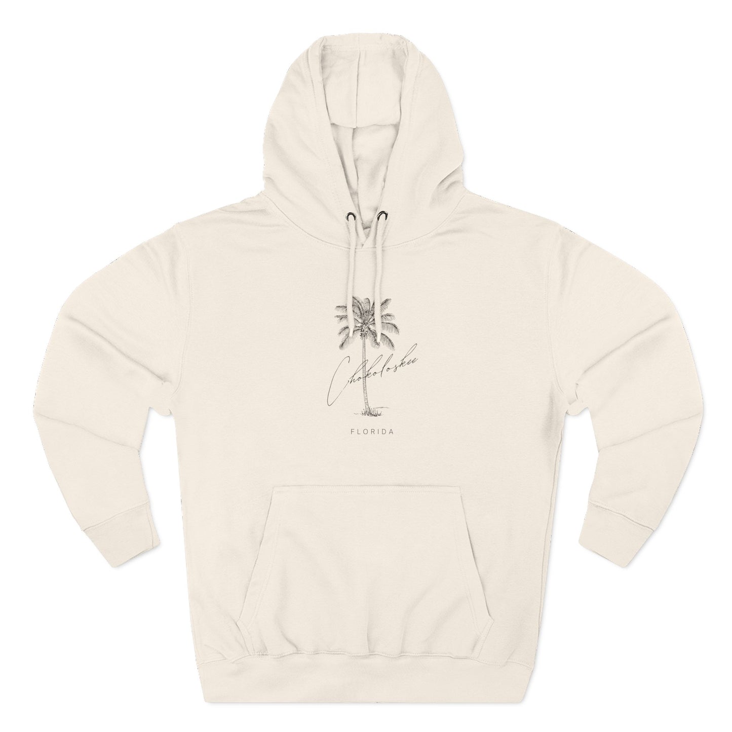 Chokoloskee Stylish Three-Panel Fleece Hoodie for Cozy Days, Casual Wear, Warm Layering, Gift for Him or Her