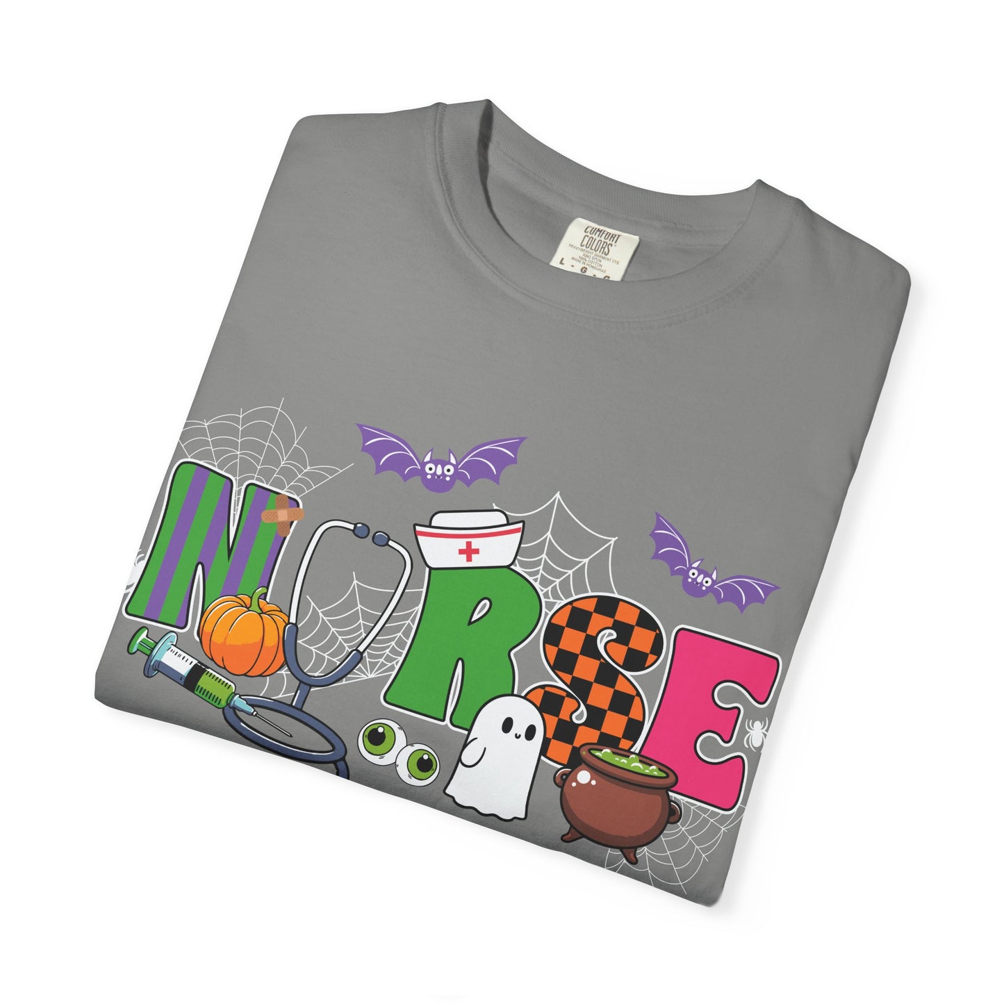 Halloween Nurse T-Shirt, Cute Nurse Shirt, Unisex Halloween Tee, Gift for Nurses, Spooky Nursing Apparel, Funny Healthcare Shirt